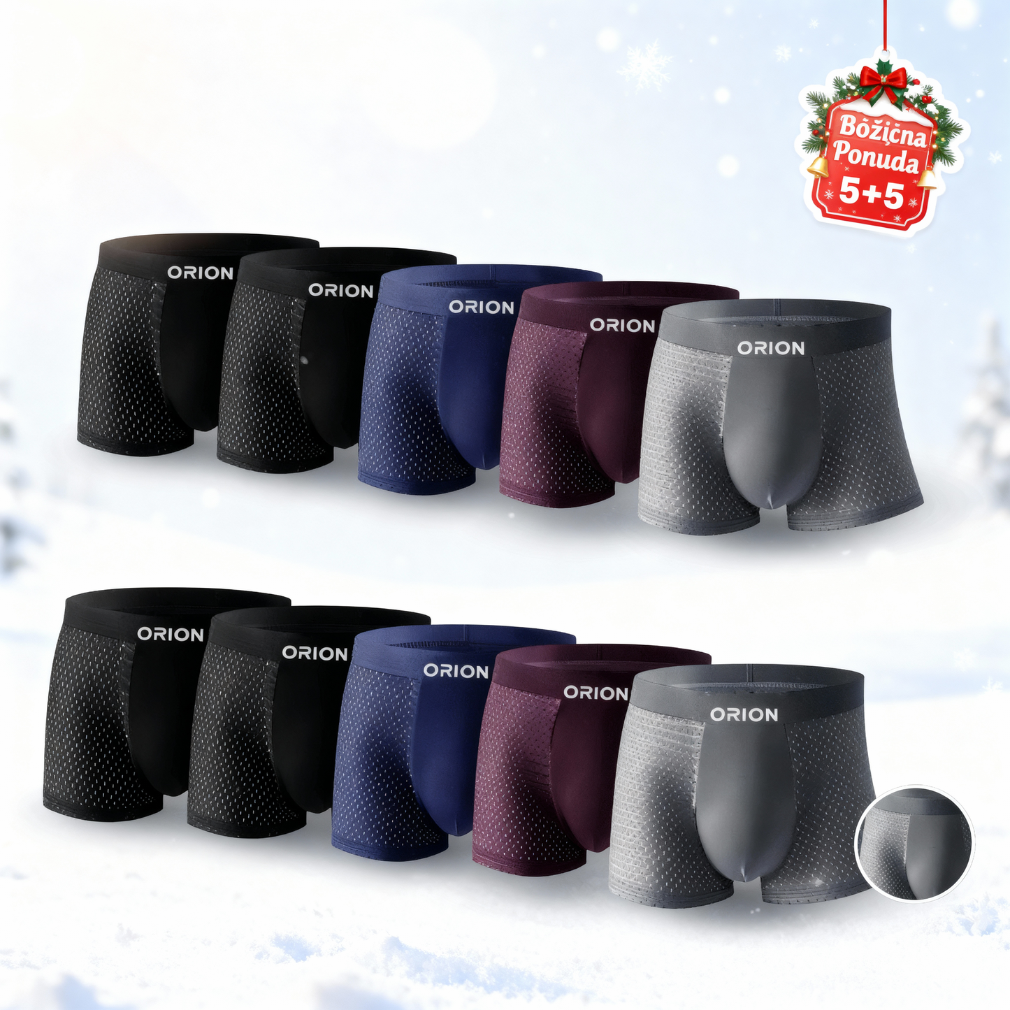 5 paketa ORION BOKSER PREMIUM BAMBUS (GR)